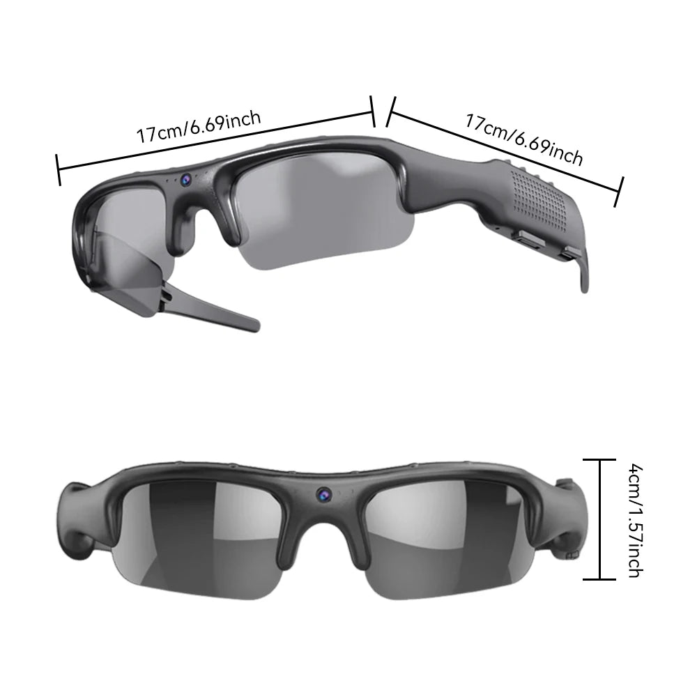 RideCam Vision Pro – Smart WiFi Sports Glasses with 1080P Camera