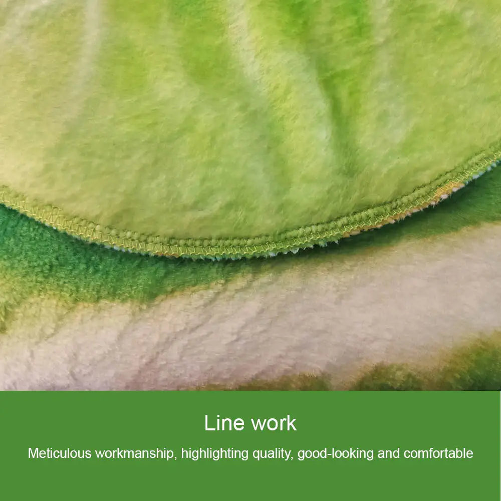 Leafy Layers Cabbage Blanket – Double-Sided Flannel