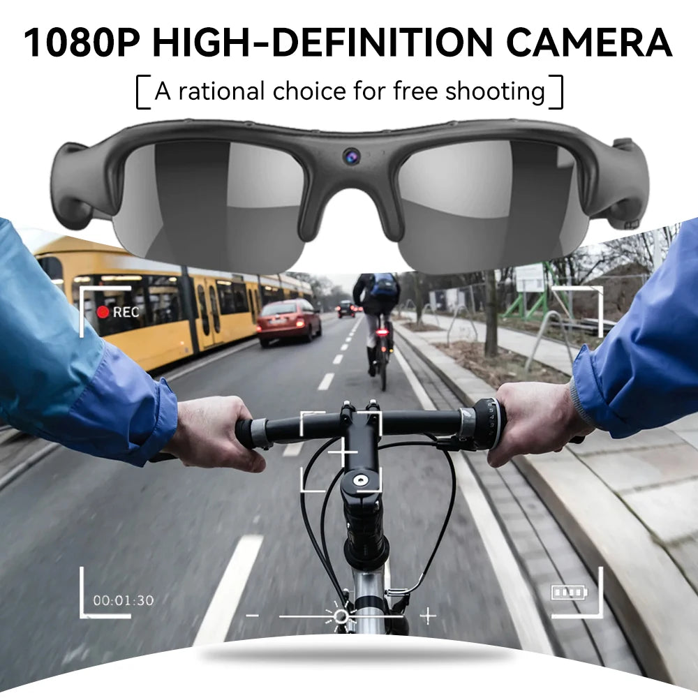 RideCam Vision Pro – Smart WiFi Sports Glasses with 1080P Camera