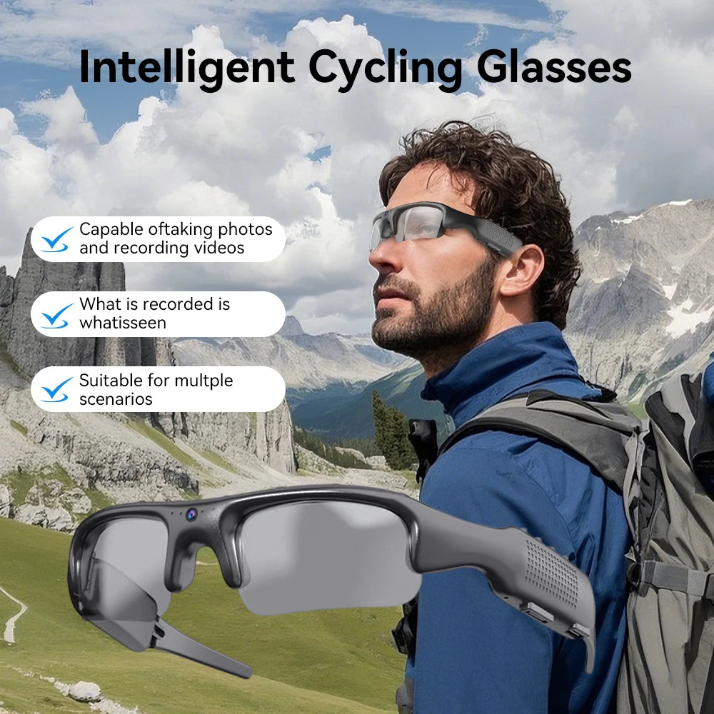 RideCam Vision Pro – Smart WiFi Sports Glasses with 1080P Camera
