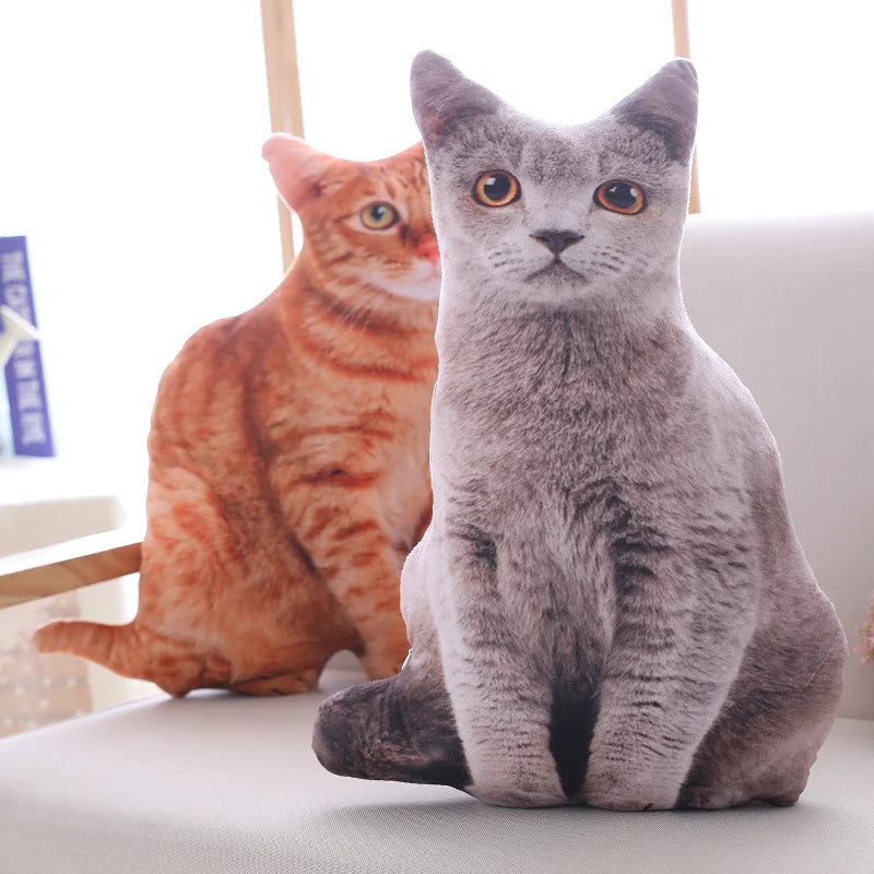 SnugglePaws™ Plush Cat Cushion – Soft Toy & Sofa Decor for Kids