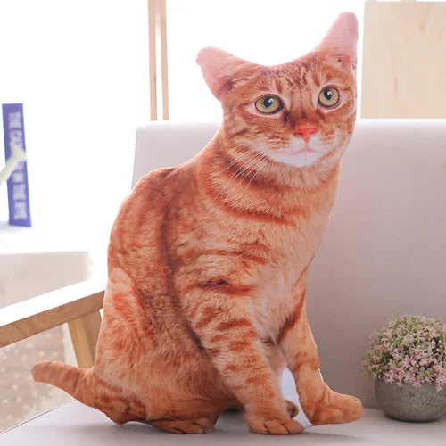 SnugglePaws™ Plush Cat Cushion – Soft Toy & Sofa Decor for Kids