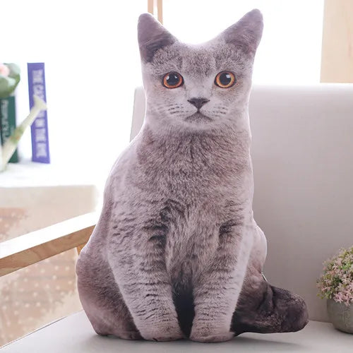 SnugglePaws™ Plush Cat Cushion – Soft Toy & Sofa Decor for Kids