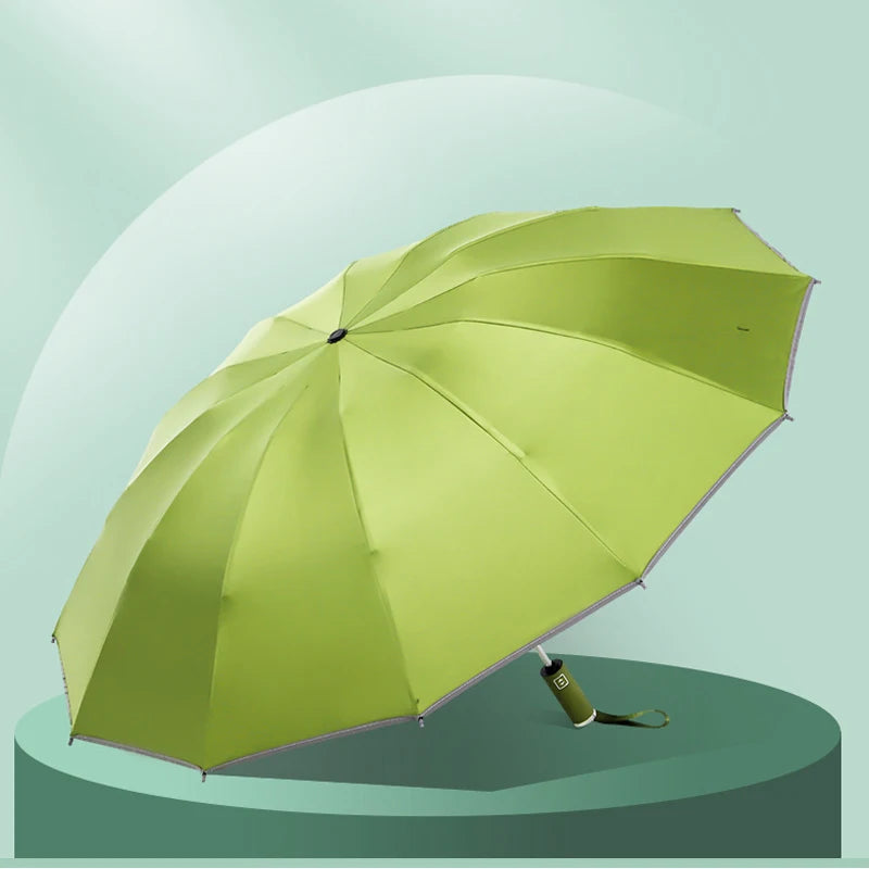 StormGuard β Auto-Fold Windproof Umbrella with 12-Rib Reverse Design