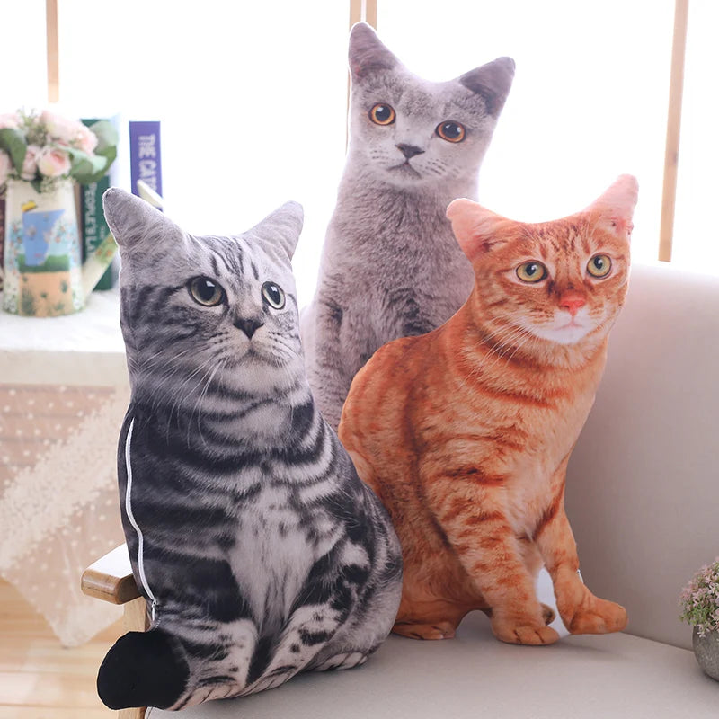SnugglePaws™ Plush Cat Cushion – Soft Toy & Sofa Decor for Kids