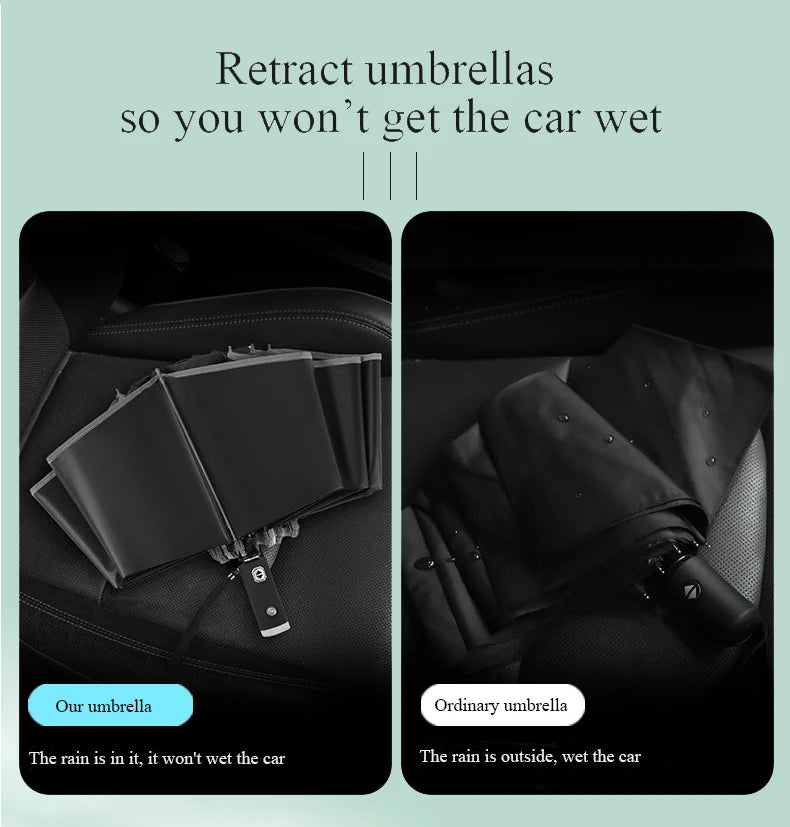 StormGuard β Auto-Fold Windproof Umbrella with 12-Rib Reverse Design
