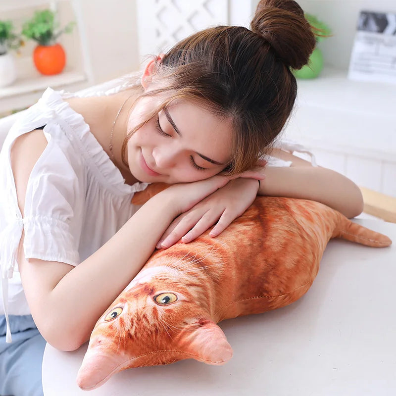 SnugglePaws™ Plush Cat Cushion – Soft Toy & Sofa Decor for Kids