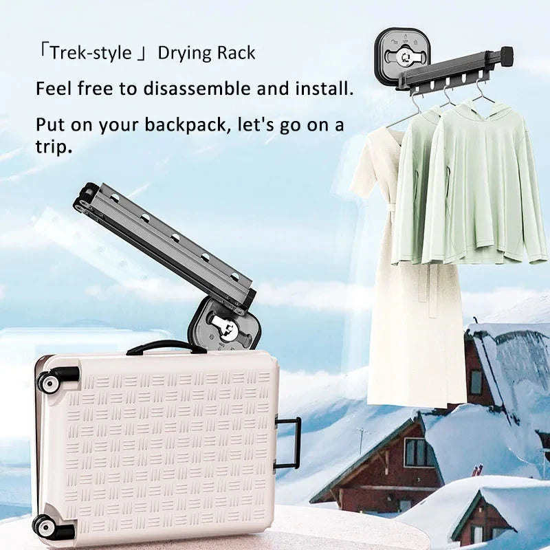 DryFold Wall-Mounted Laundry Rack