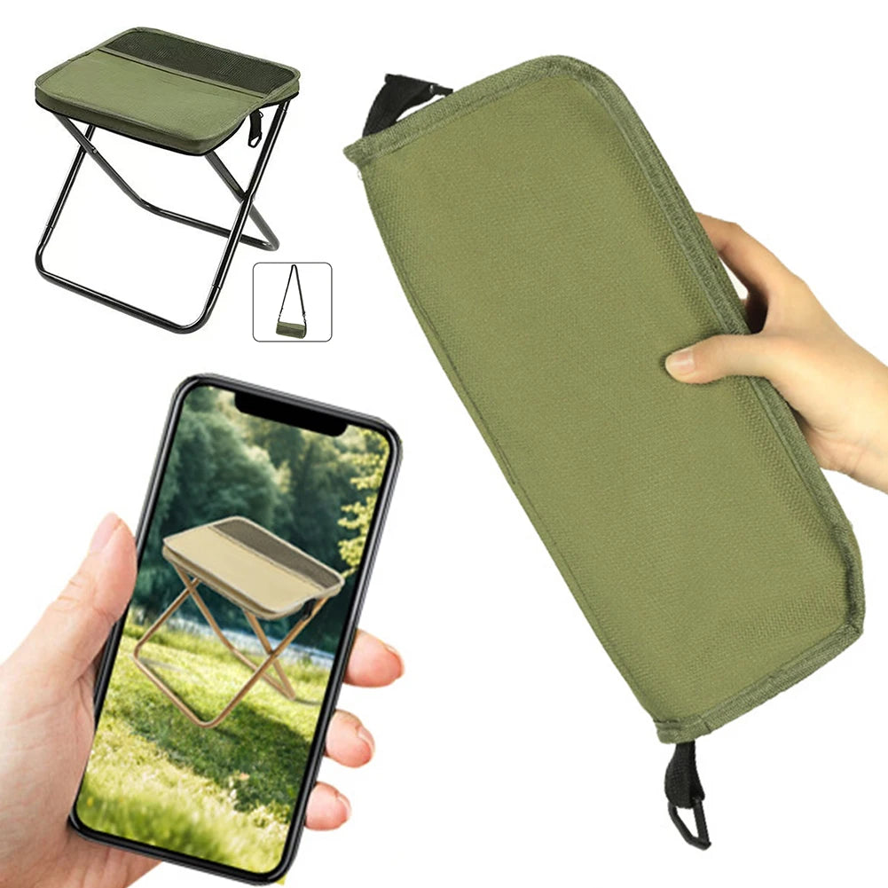 PackMate™ Folding Backpack Stool – Compact Outdoor Seat with Carry Bag