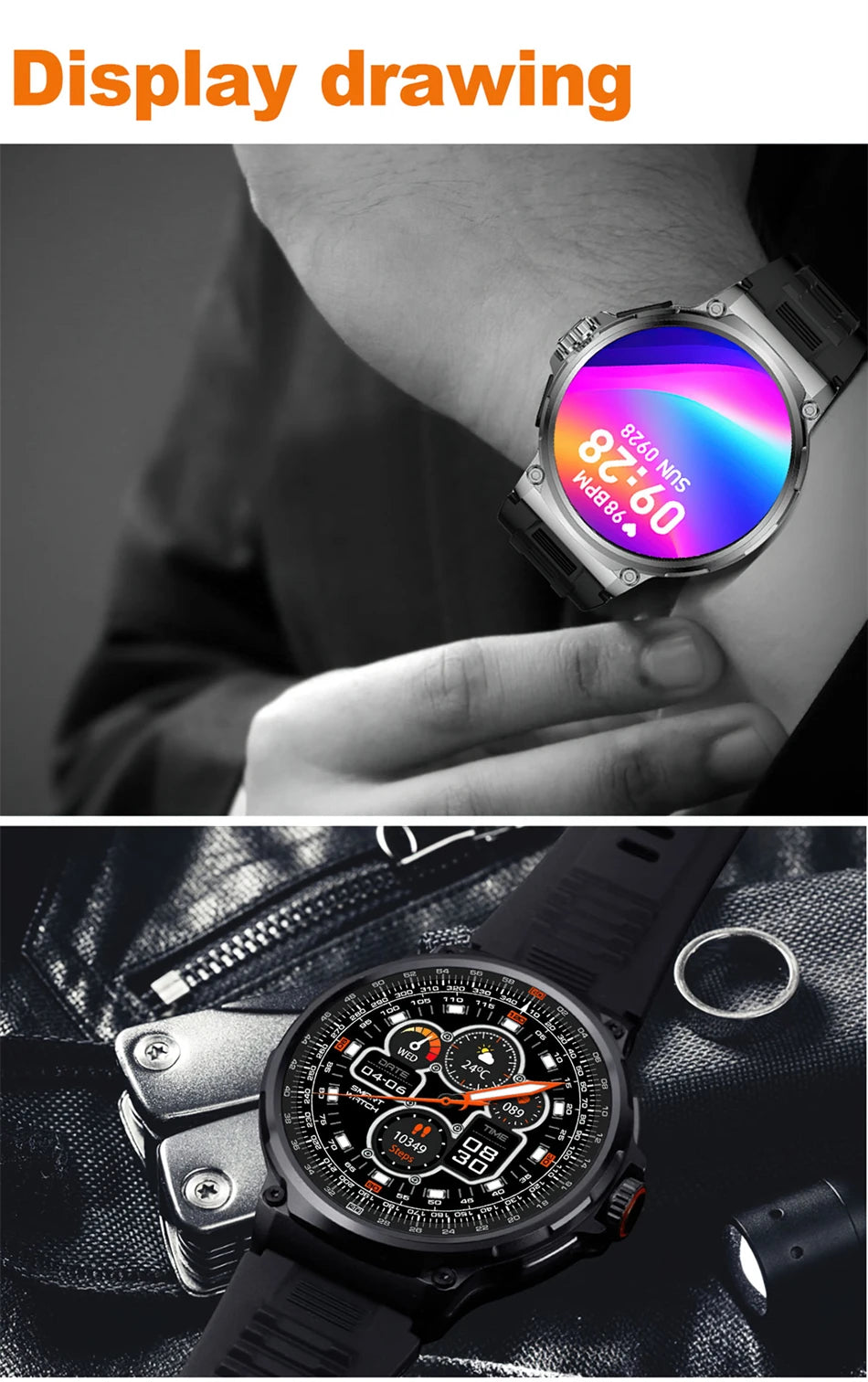 MetroTrack 1.85" GPS Smartwatch – Ultra-HD AMOLED, 710 mAh Battery