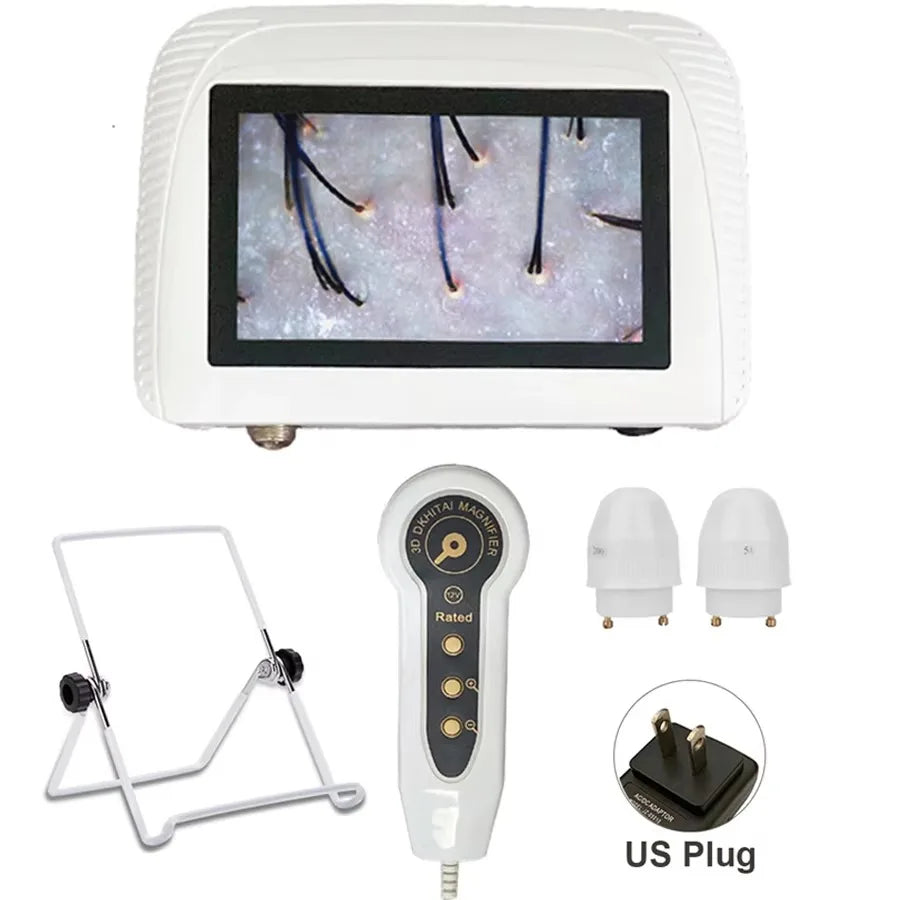 ClearView 5-Inch Skin & Scalp Analyser – Dual-Lens, Rechargeable