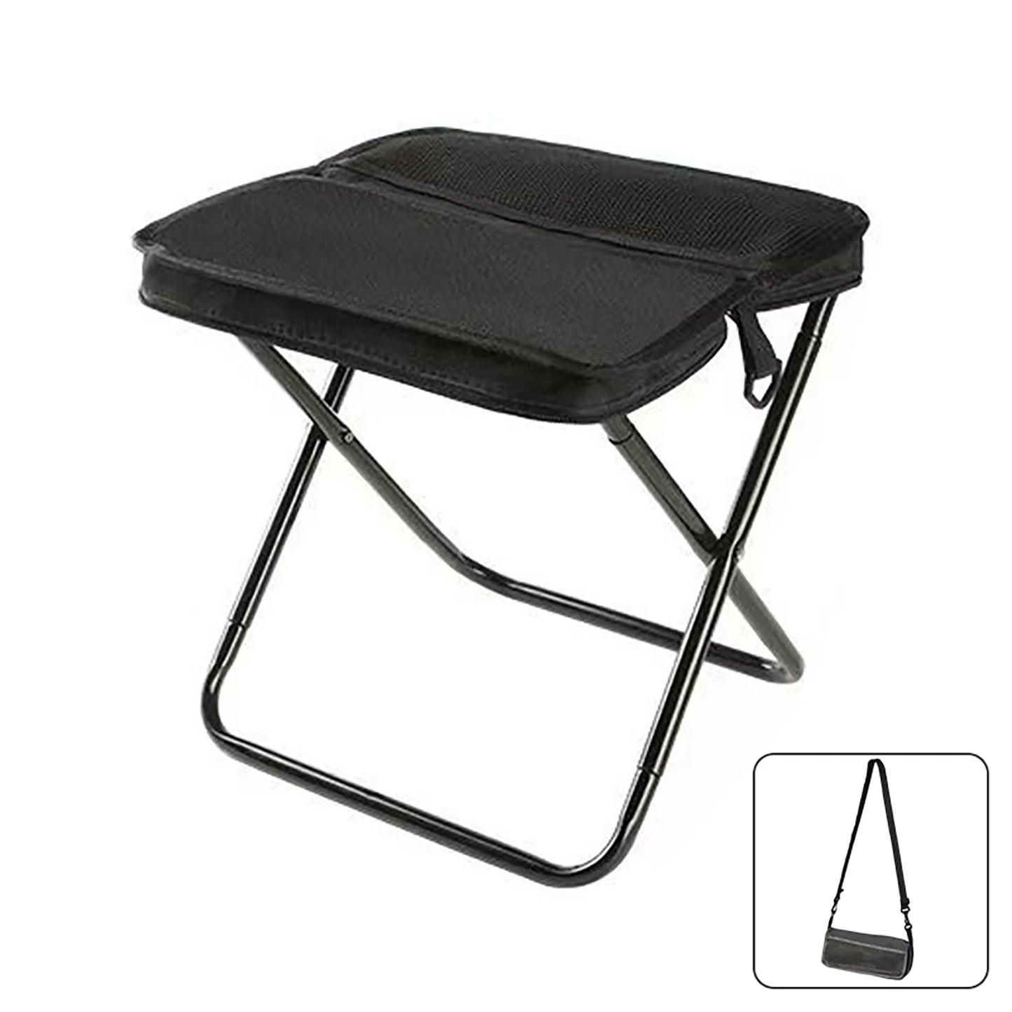 PackMate™ Folding Backpack Stool – Compact Outdoor Seat with Carry Bag