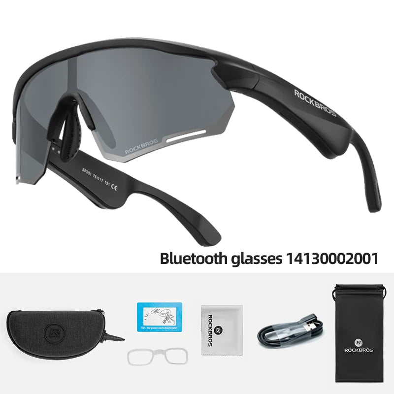 RideTune Pro – Bluetooth Cycling Sunglasses with Polarised UV400 Lenses
