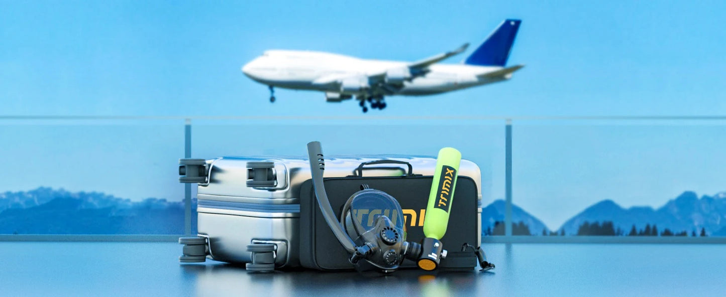 ShallowDive 0.5L Mini Scuba Tank + Snorkelling Mask – 10 min / 5 m