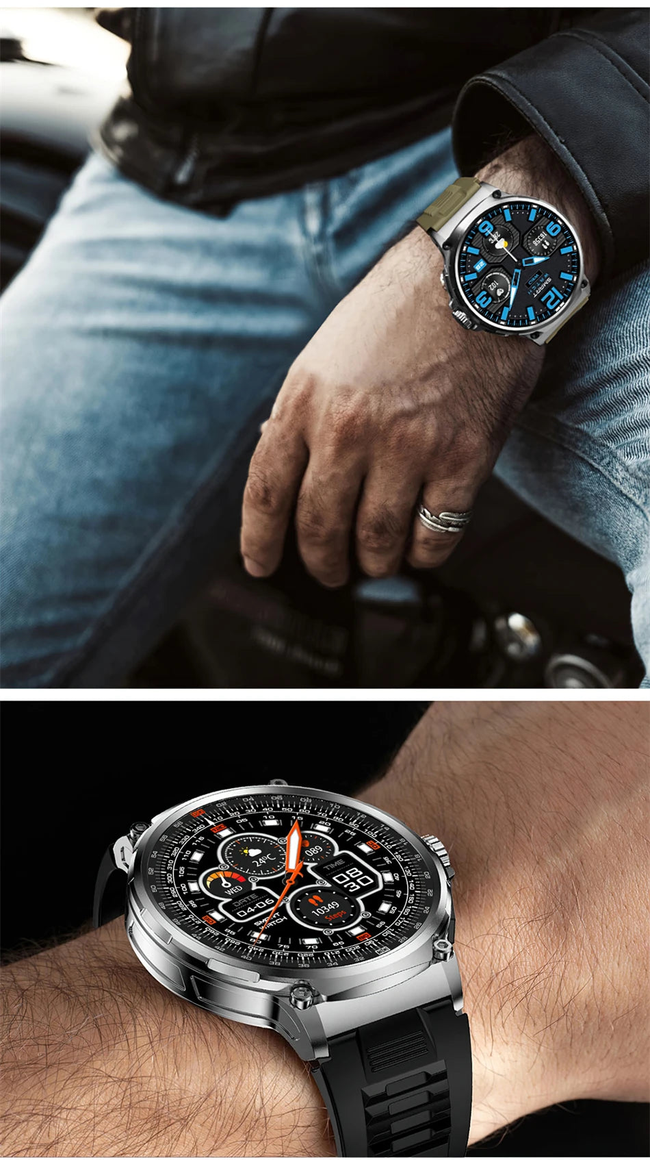 MetroTrack 1.85" GPS Smartwatch – Ultra-HD AMOLED, 710 mAh Battery