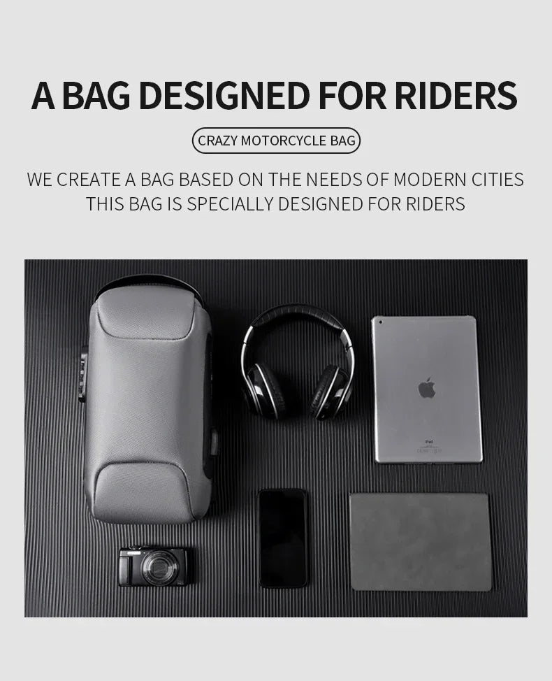 CityShield Luxury Crossbody – Multifunction Chest Bag with USB Port