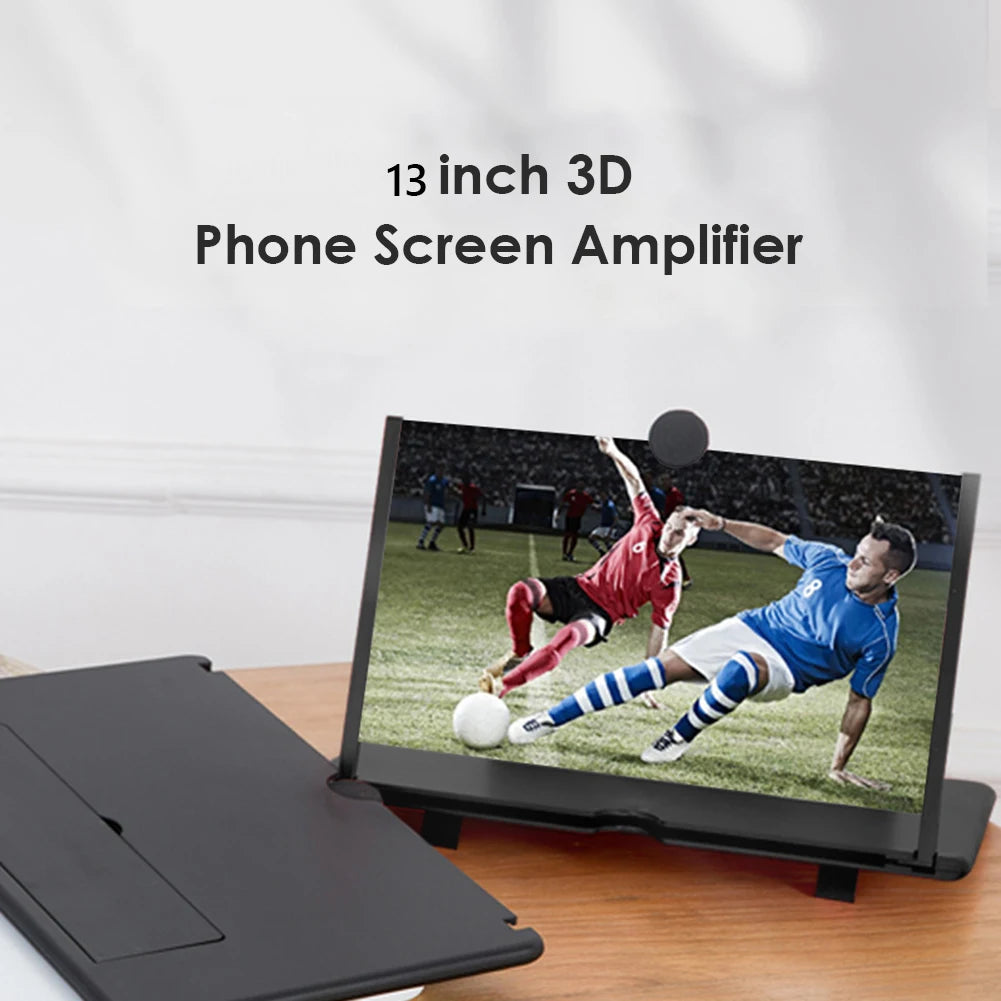 VisionBoost 3D Phone Screen Magnifier – 8/14 Inch Mobile Video Amplifier Stand