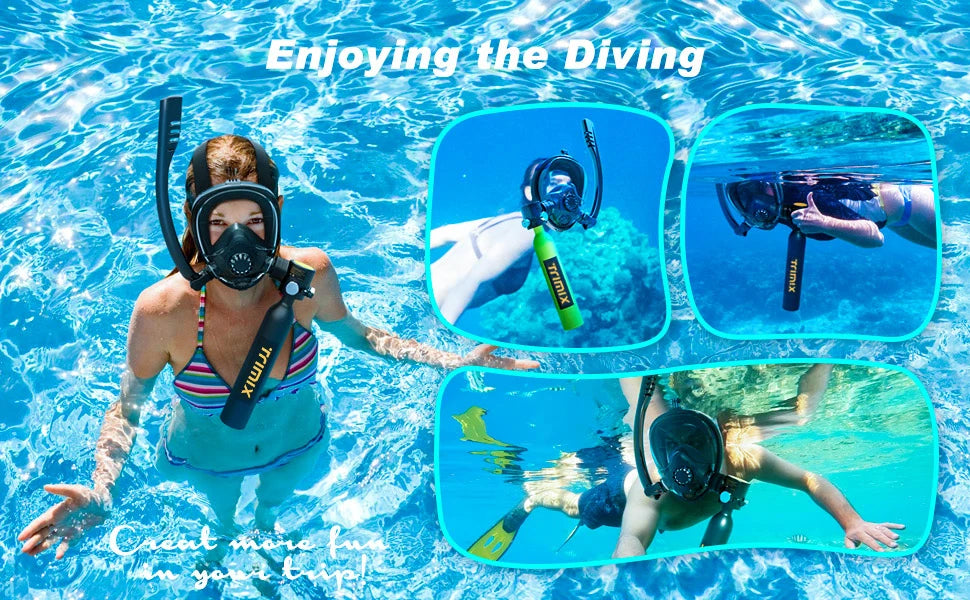 ShallowDive 0.5L Mini Scuba Tank + Snorkelling Mask – 10 min / 5 m