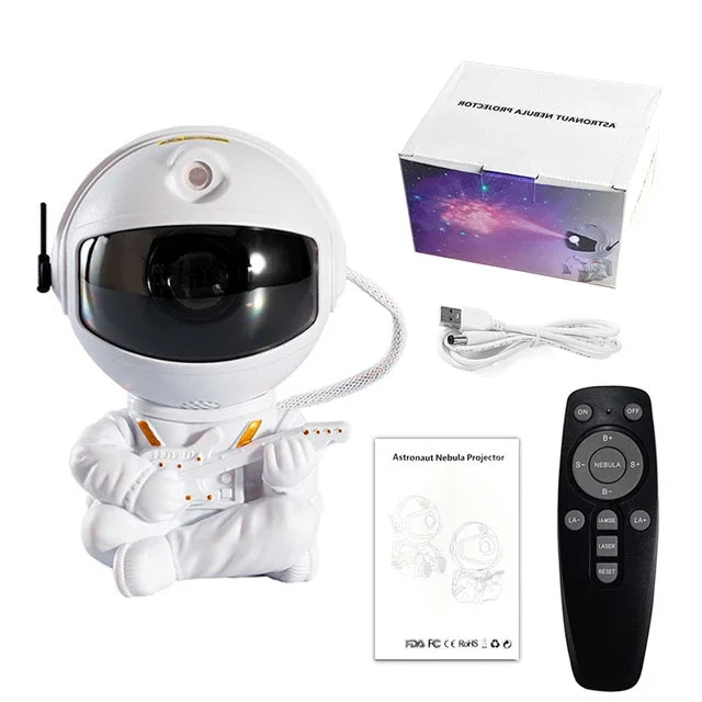 Astronaut Galaxy Star Projector – Nebula LED Night Light