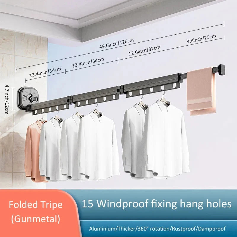 DryFold Wall-Mounted Laundry Rack