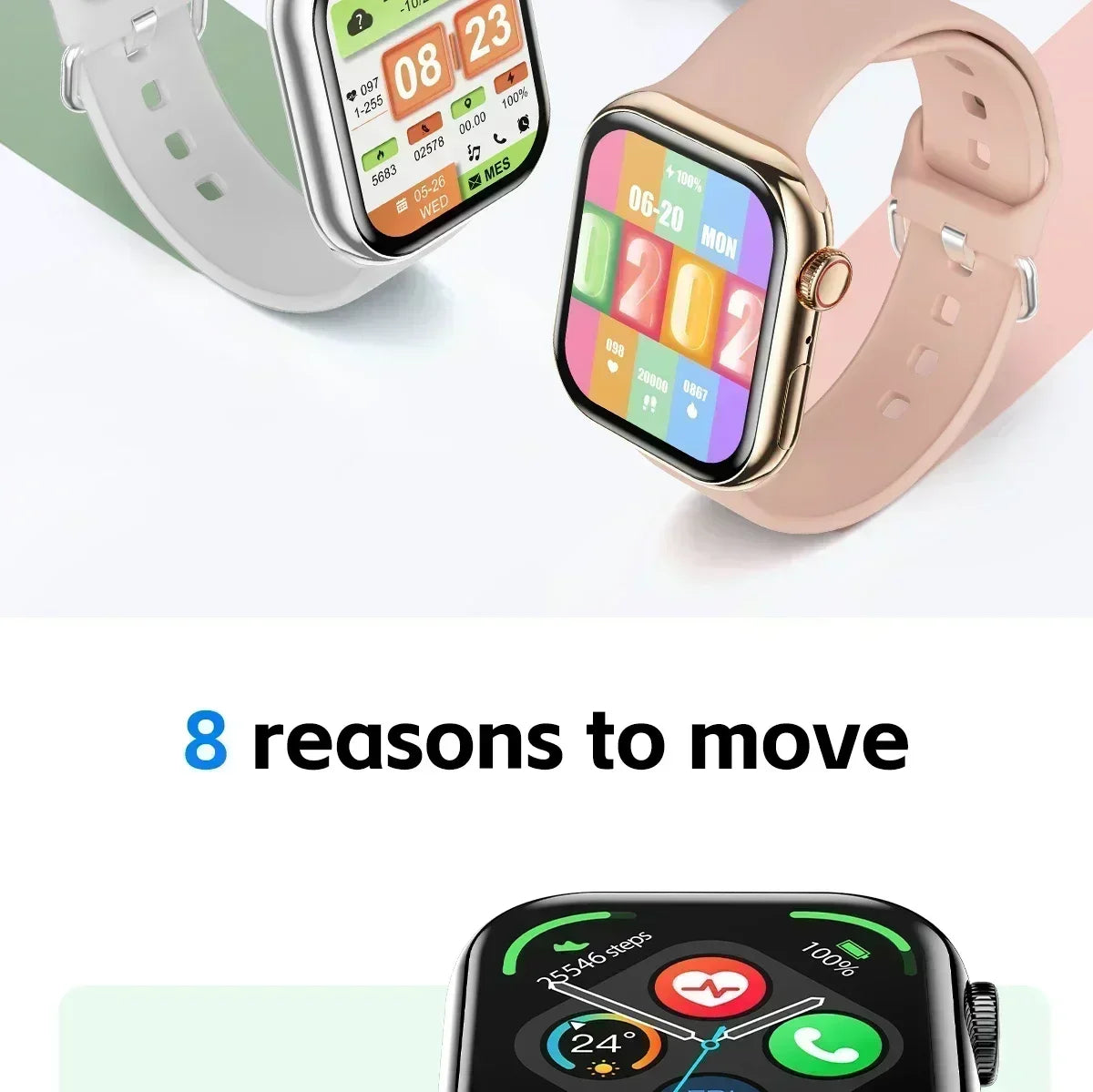 2025 Series 10 AquaLink GPS Smartwatch – NFC, Waterproof, for iPhone & Android