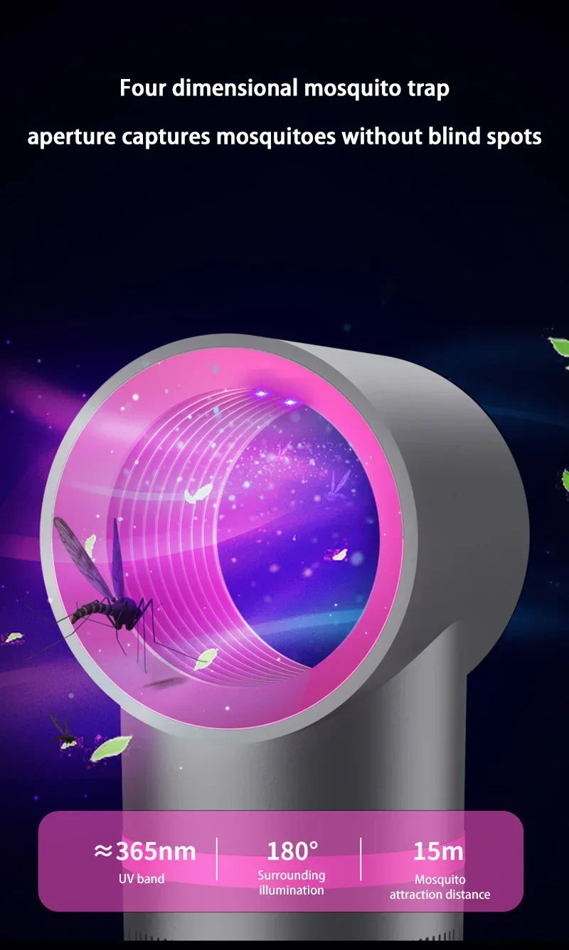 NightGuard Mute Mosquito Lamp – USB-Powered Insect Catcher