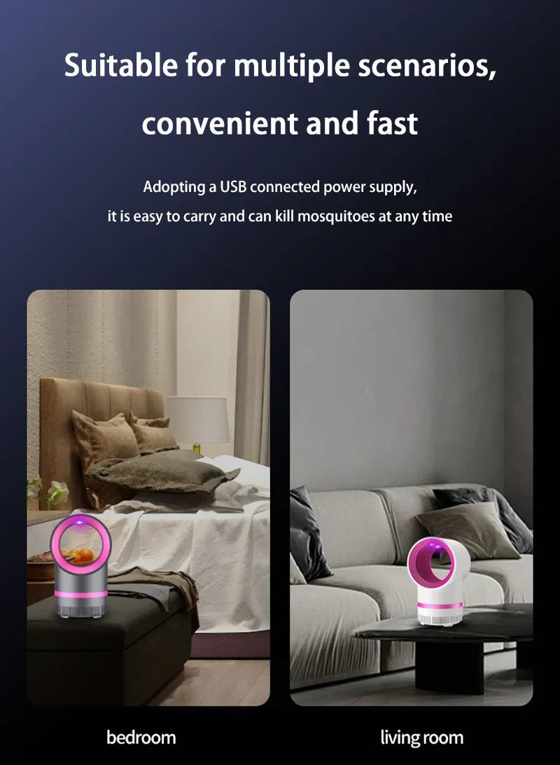 NightGuard Mute Mosquito Lamp – USB-Powered Insect Catcher