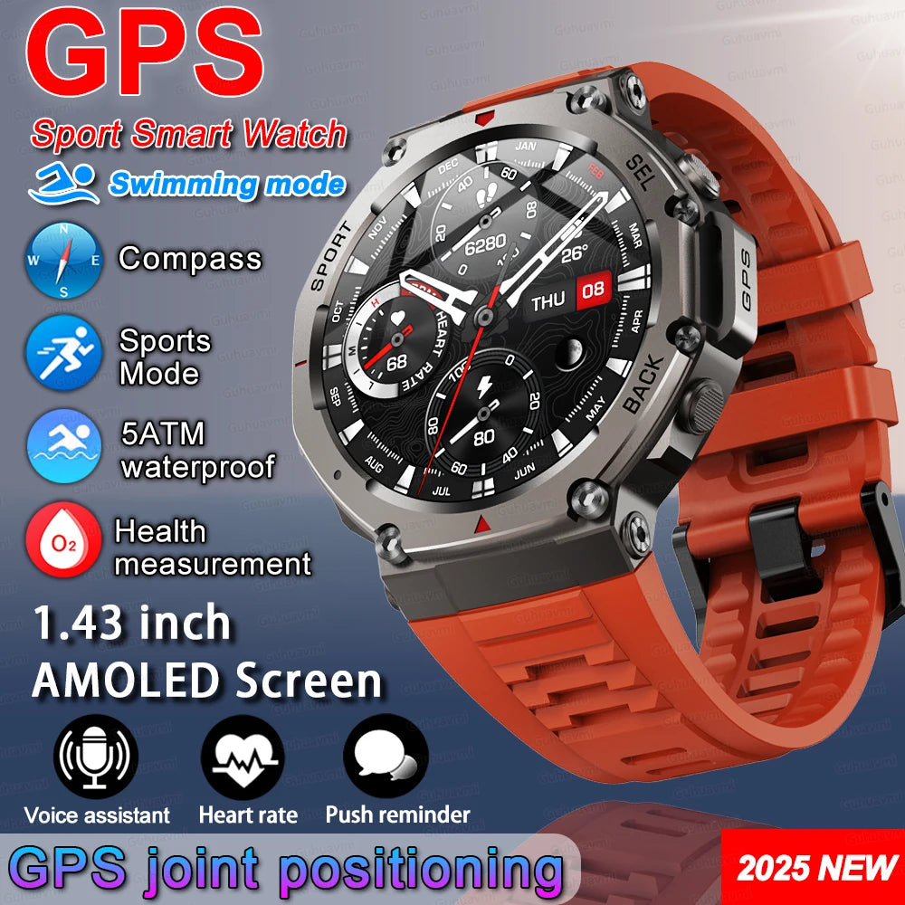 IronPeak Ultra GPS Watch – Military-Style, Dual-Band GNSS, 5 ATM