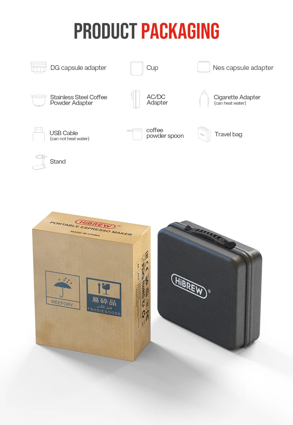 BrewGo Elite – Portable Espresso Maker for Car & Home