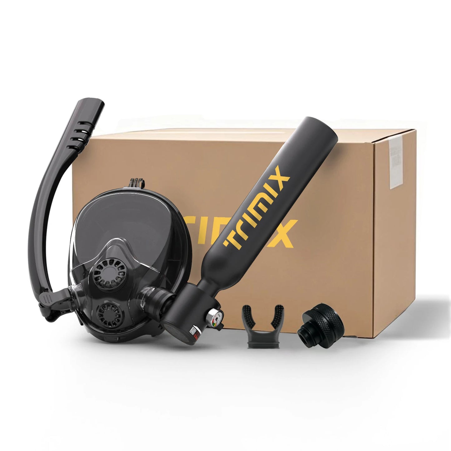 ShallowDive 0.5L Mini Scuba Tank + Snorkelling Mask – 10 min / 5 m