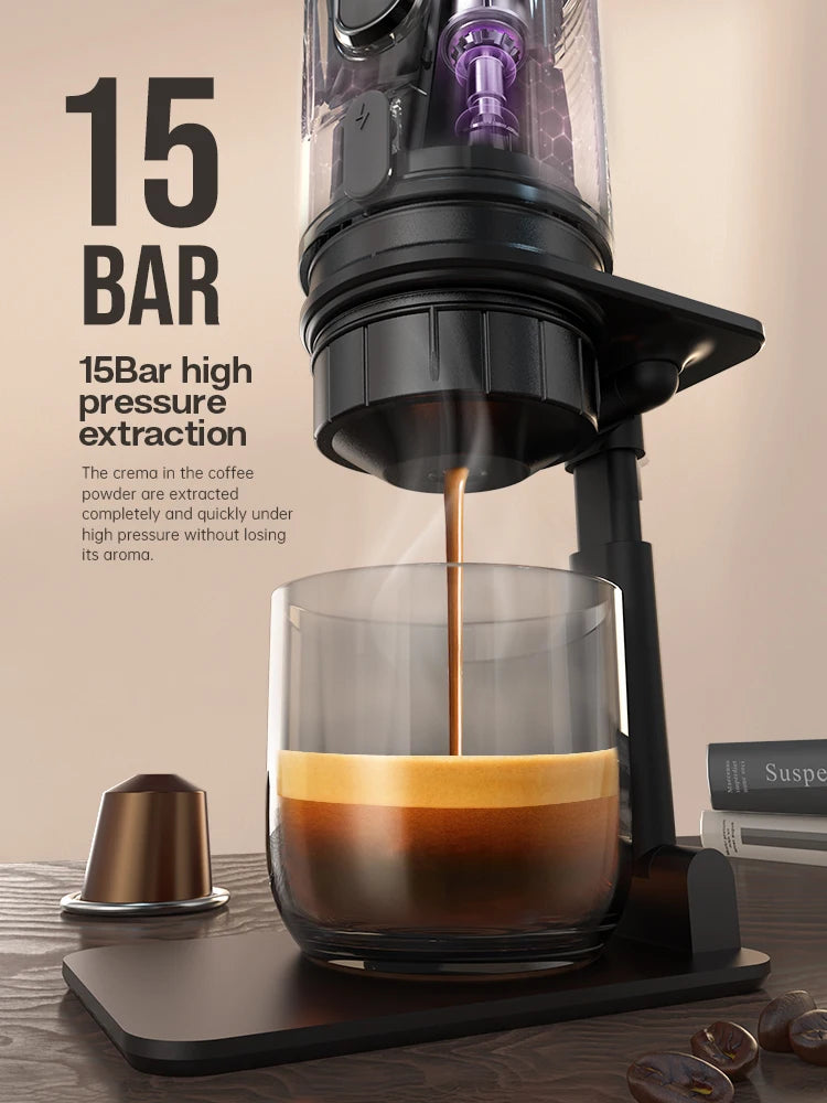 BrewGo Elite – Portable Espresso Maker for Car & Home