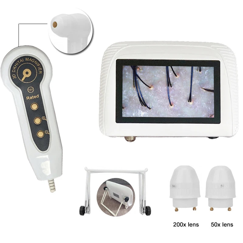 ClearView 5-Inch Skin & Scalp Analyser – Dual-Lens, Rechargeable
