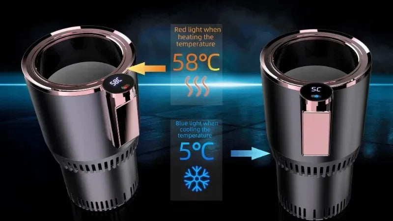 ThermoCruise Duo – Rapid Heat & Cool Mug for Car, Home & Office