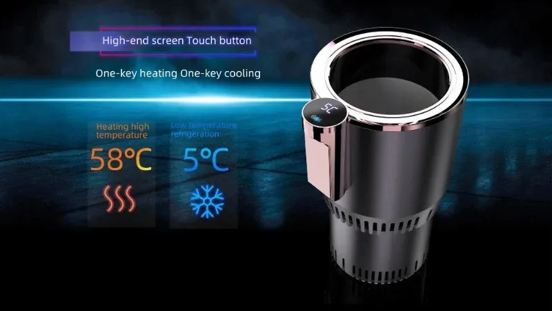 ThermoCruise Duo – Rapid Heat & Cool Mug for Car, Home & Office