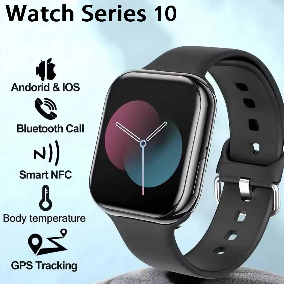 2025 Series 10 AquaLink GPS Smartwatch – NFC, Waterproof, for iPhone & Android