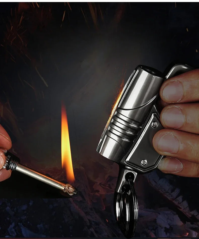FlameMate Multi-Function Keychain Lighter – Windproof, Refillable & Durable