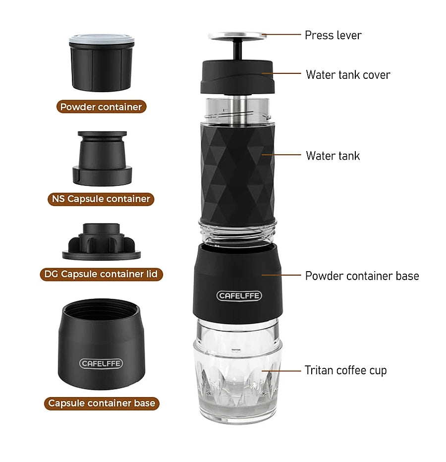 PressBrew Pro – Hot & Cold Capsule Coffee on the Go