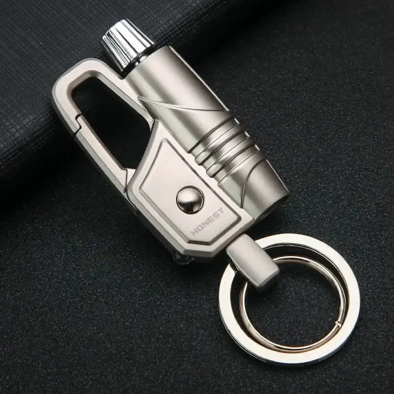FlameMate Multi-Function Keychain Lighter – Windproof, Refillable & Durable