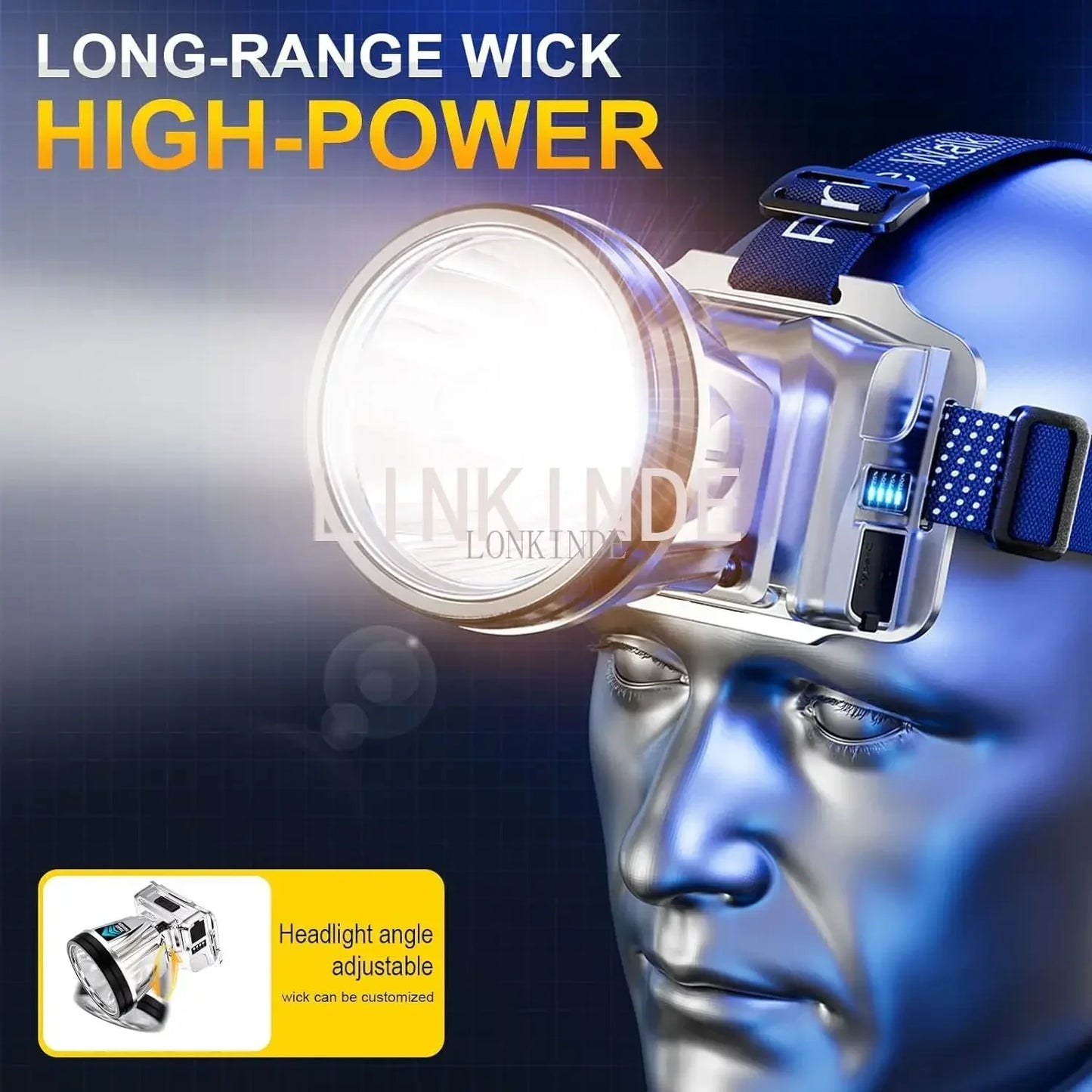 LumiCrown – Precision LED Headlight for Hands-Free Brilliance