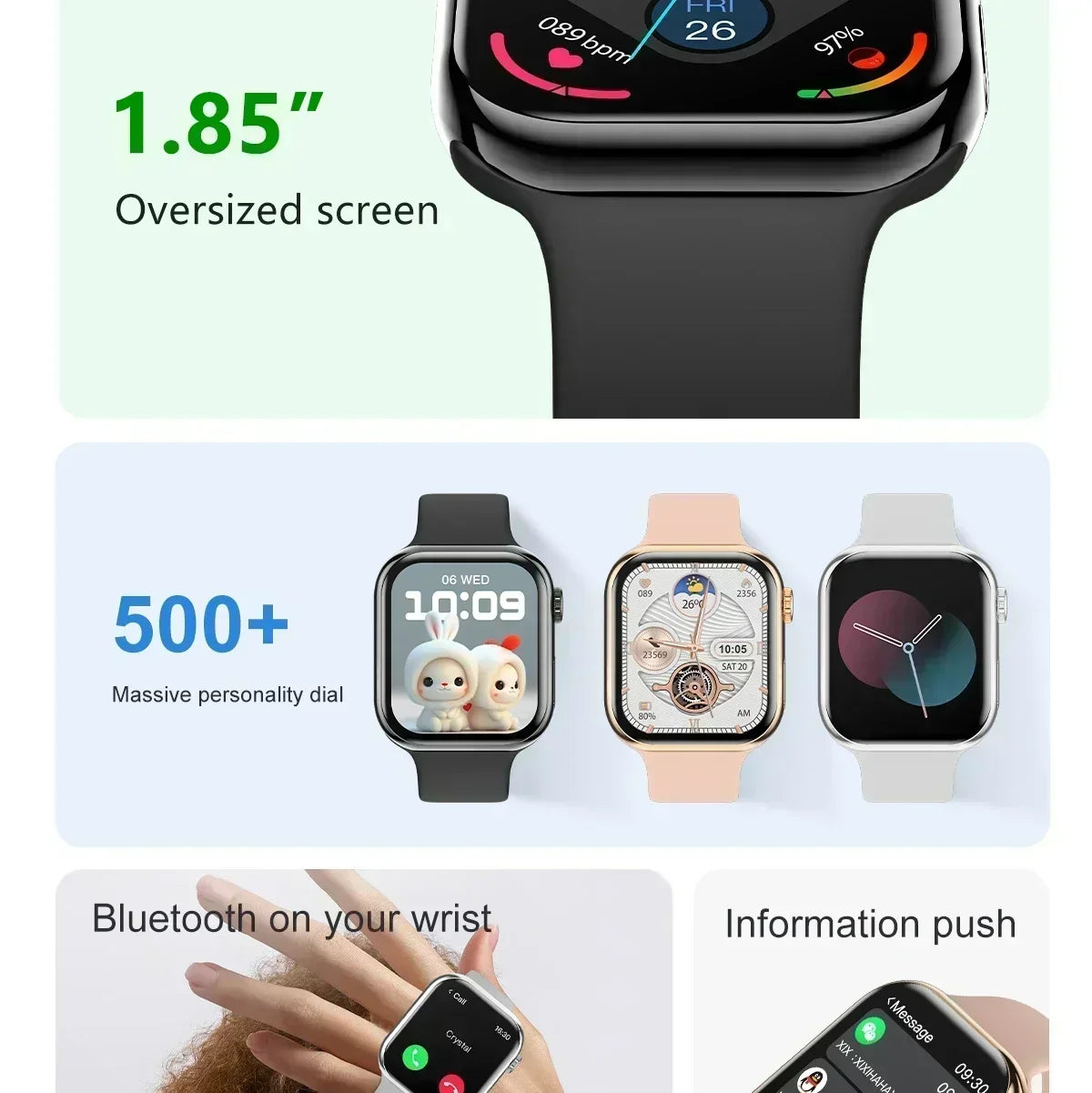 2025 Series 10 AquaLink GPS Smartwatch – NFC, Waterproof, for iPhone & Android