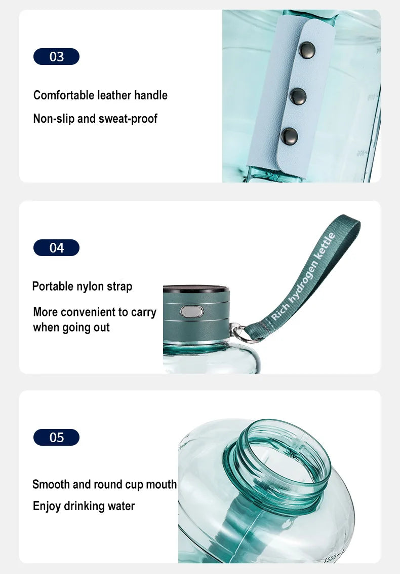 HydroPure 1500 – Portable Hydrogen Water Bottle with Ioniser & Filter