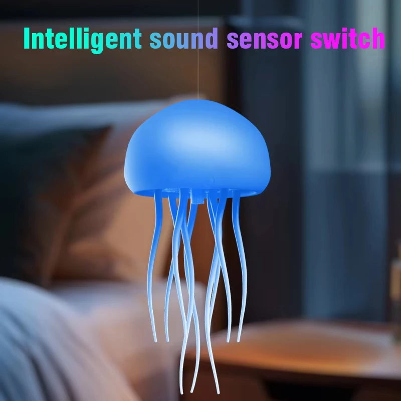 Jellyfish Lamp – RGB Voice-Control Night Light for Bedside Magic