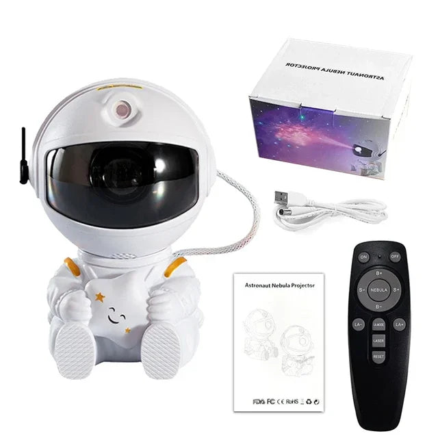 Astronaut Galaxy Star Projector – Nebula LED Night Light