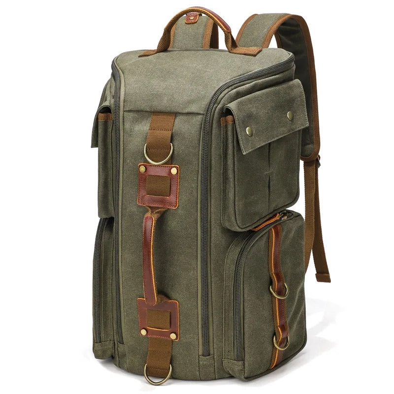 VintageCanvas 16-Inch Laptop Backpack