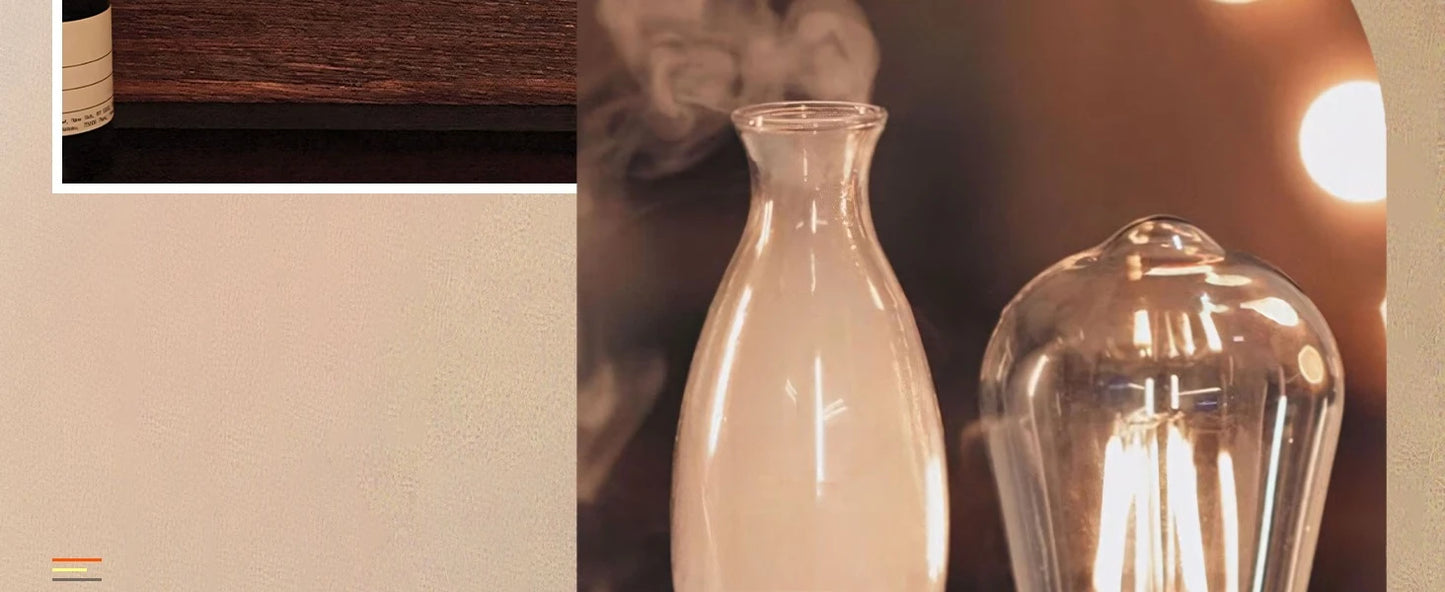 Vintage Glass Essential Oil Diffuser – Ultrasonic Cold Mist