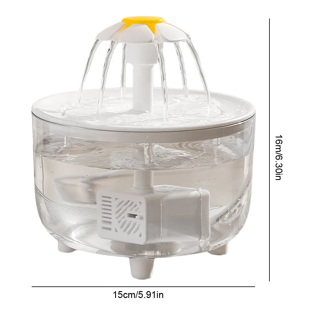 AquaWhisker 1.2L Pet Drinking Fountain – Ultra-Quiet, USB & Filtered