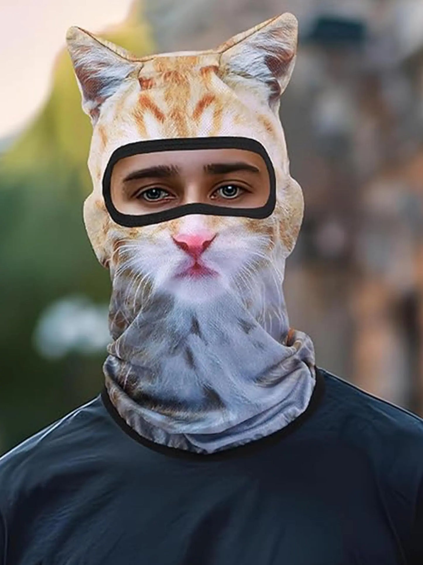 3D Cat-Ears Ski Balaclava – Festival & Rave Mask.”