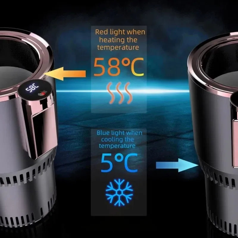 ThermoCruise Duo – Rapid Heat & Cool Mug for Car, Home & Office