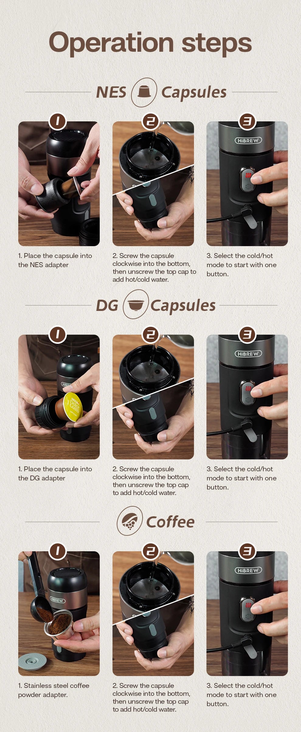 BrewGo Elite – Portable Espresso Maker for Car & Home