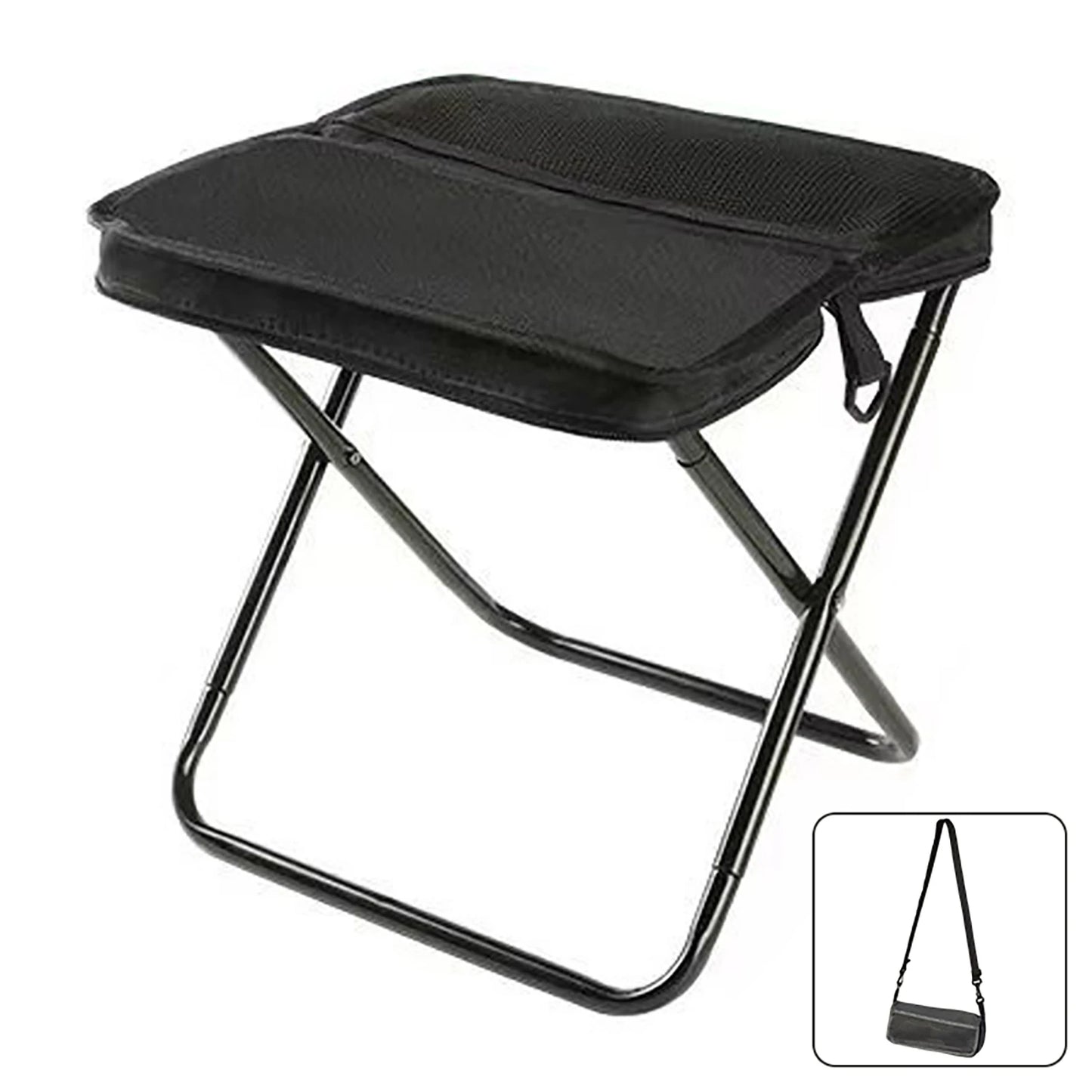 Taburete plegable tipo mochila PackMate™: asiento compacto para exteriores con bolsa de transporte